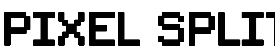 Pixel Splitter Bold Scarica Caratteri Gratis